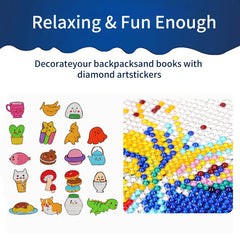 Cartoon Birds Diamond Decals For Kids - Christmas Theme Diamond Painting Kits