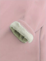 Women's Plus Liner Fleece Sweatshirt & Joggers Set