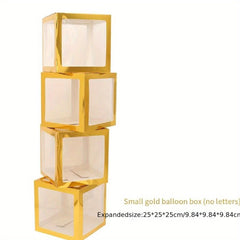 4pcs Balloon Boxes Surprise Boxes Birthday Wedding Halloween Christmas