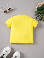 Baby Casual Vitamin Sun Round Neck T shirt Clothes