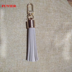 KC Leather Key Chain Long Suede Tassel Key chain Korea Style Lobster Clasp