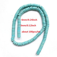 100pcs Turquoise Beads for DIY Jewelry Making