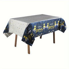 Happy Birthday Aluminum Foil Tablecloth 137x182 cm
