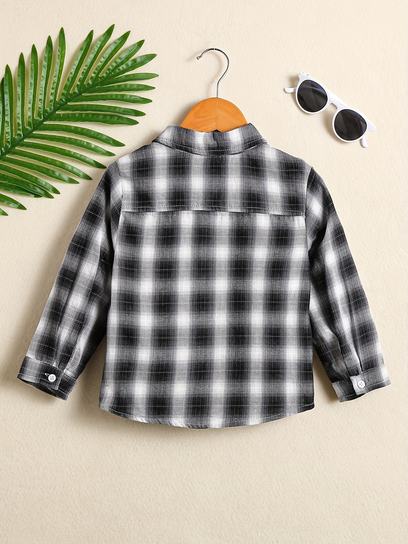 Boys Plaid Button up Shirt Long Sleeve