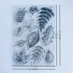 Leaf Journal Clear Stamps for Card Making Decoration DIY