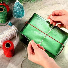 5mm Colorful Golden Silk Cotton Rope, 50m, DIY Webbing Accessories