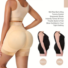 Lace Zipper Butt Lifting Pants Tummy Control Body Shaper