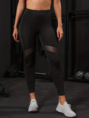 Women's Spliced Mesh Yoga Leggings Tight & Stretchy for Maximum Comfort