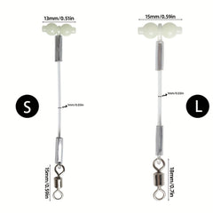 5pcs Luminous Gourd Balance Bracket Swivel Connector Fishing DIY Group