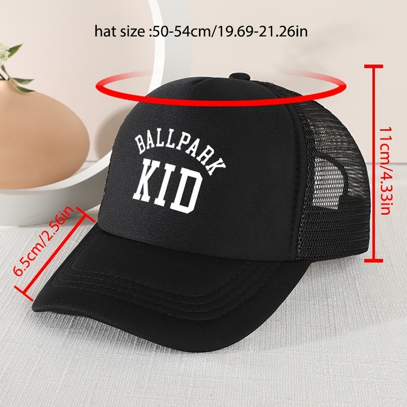 Adjustable Breathable Baseball Cap Outdoor Sport Sunshade Mesh Letter Embroidery