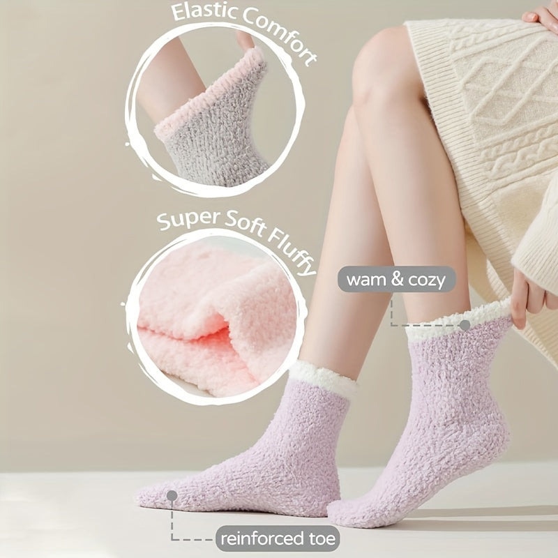 Thickened Warm Fuzzy Socks For Women Fluffy Cozy Socks