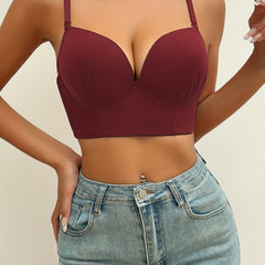 Solid T Shirt Bra Comfy Push Up Bra Women's Lingerie