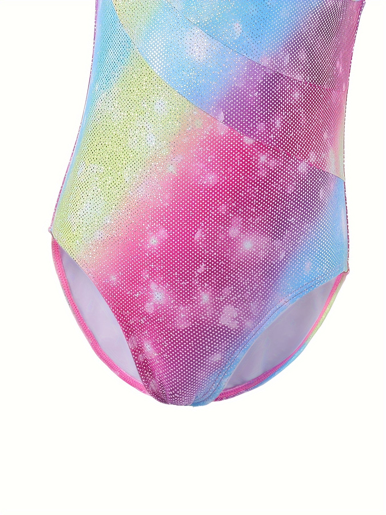 Gradient Sleeveless Gymnastics Leotard - Girls Stretchy Ballet Suit
