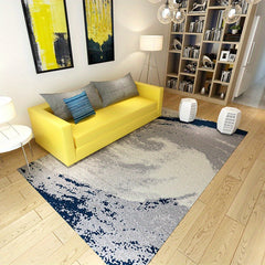 Modern Abstract Artistic Soft Area Rug Non-slip Carpet for Bedroom