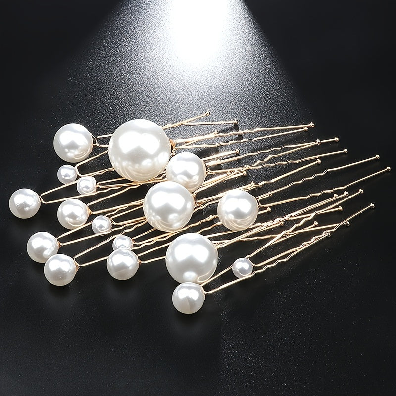 Faux Pearl Hair Pins For Women Bride Bridal Hair Accessories