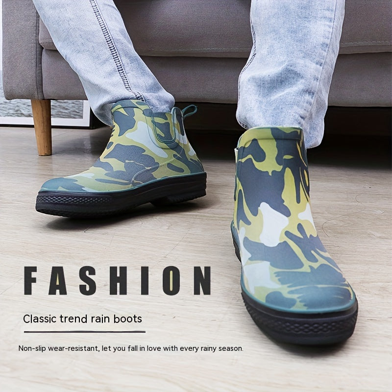 Men's Camouflage Non-Slip Rain Boots