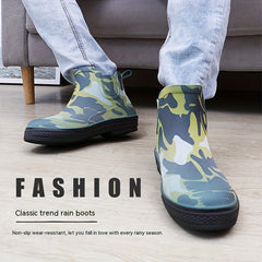 Men's Camouflage Non-Slip Rain Boots