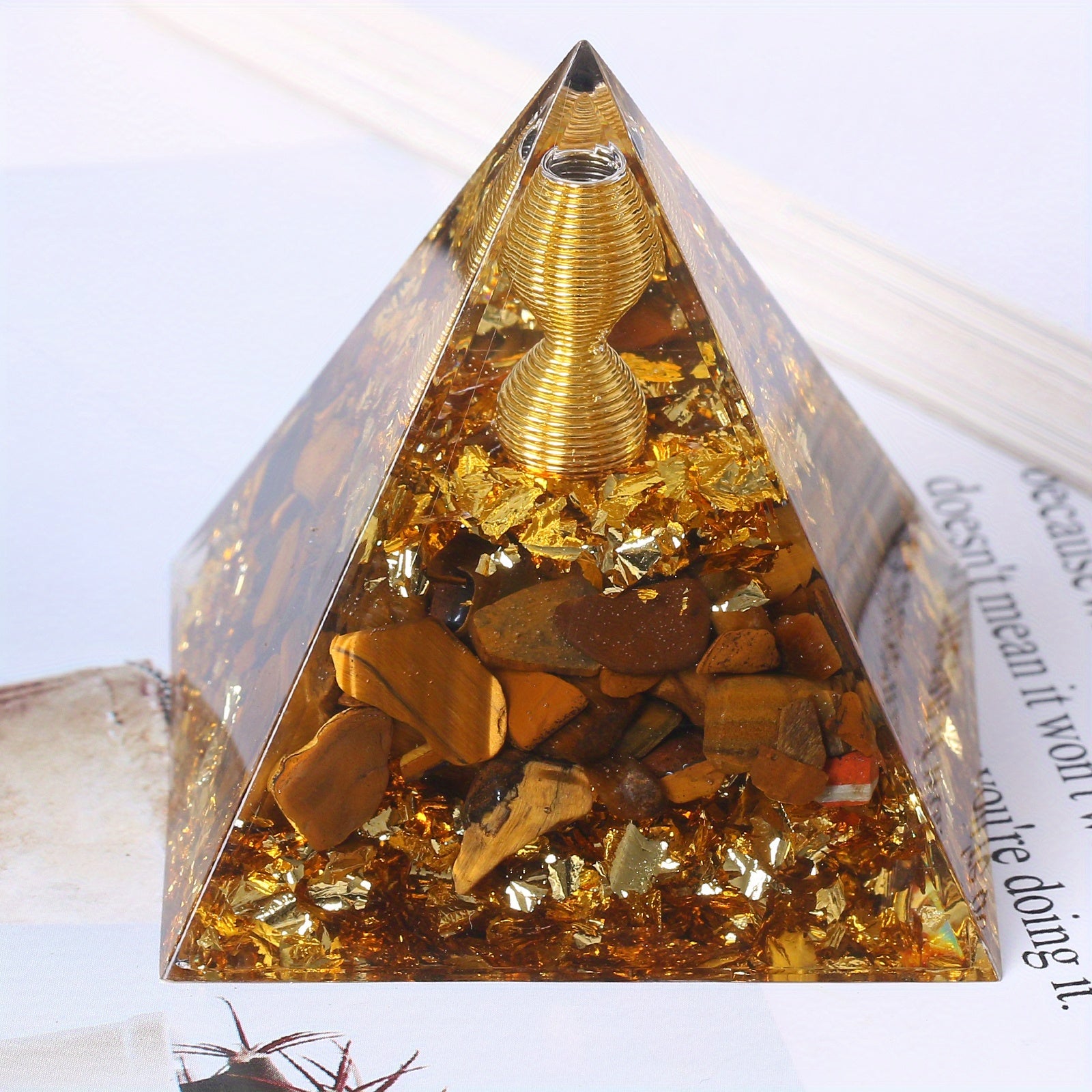 Orgone Pyramid Natural Crystal Energy Generator