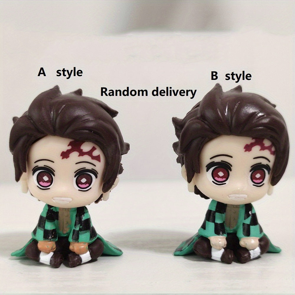 Set Of 5 Anime Figures Toys Children's Fan Series Desktop Accessories