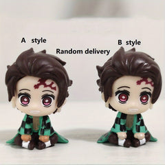 Set Of 5 Anime Figures Toys Children's Fan Series Desktop Accessories