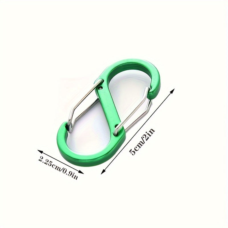 4pcs Outdoor S Aluminum Carabiners for Camping Hiking