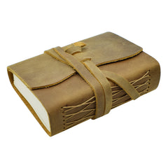 Portable Leather Notebook 140 Sheets Cowhide Note Book Diary Journal Sketchbook