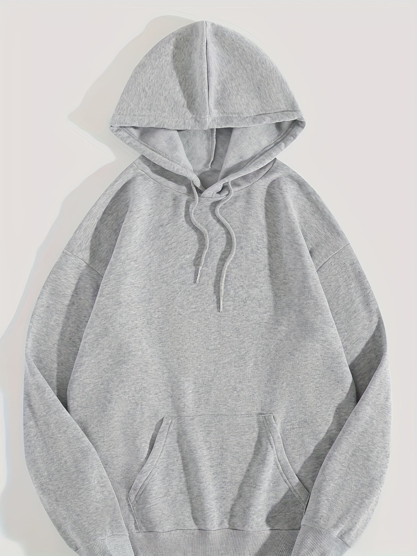 Flower & Letter Graphic Drawstring Sweatshirt