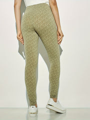 Floral Print Stretch Leggings for Women