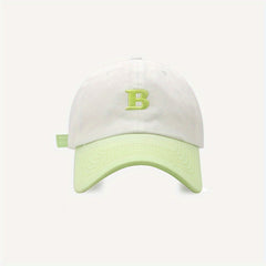 Embroidery Baseball Cap Casual Block Couple Sun Hat Adjustable Unisex Sports Hat