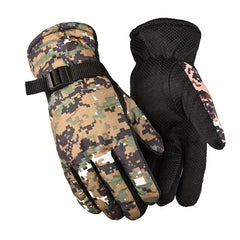 Coldproof Skiing Gloves Men's Winter Thick Warm Waterproof Cycling Skiing Gloves