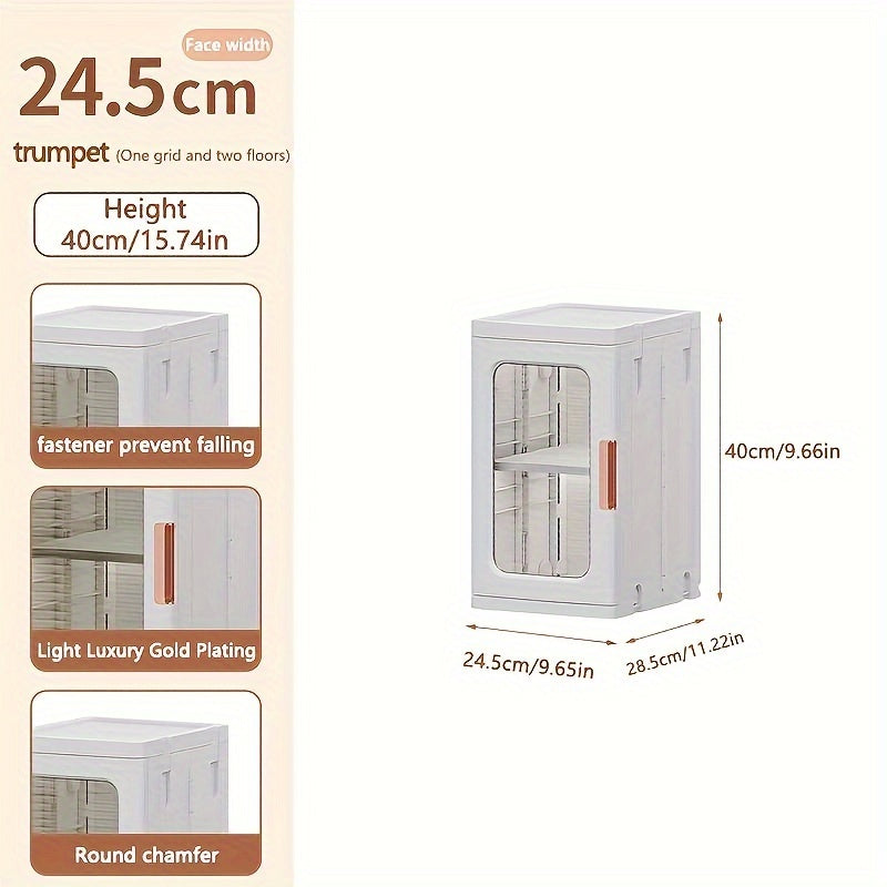 Storage Cabinet - Clothes Toy Plastic Snack Organizer B