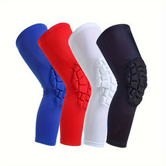 Honeycomb Anti-collision Knee Pad for Sports, Extended Protective Leg Protectors