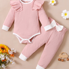 Cute Romper & Bow Set for Baby Girls - Summer Style