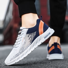 Men's Lace up Sneakers Non slip Athletic Shoes Lightweight Breathable