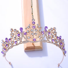 Baroque Crowns Wedding Tiaras Queen Crown Rhinestone Bridal Accessories