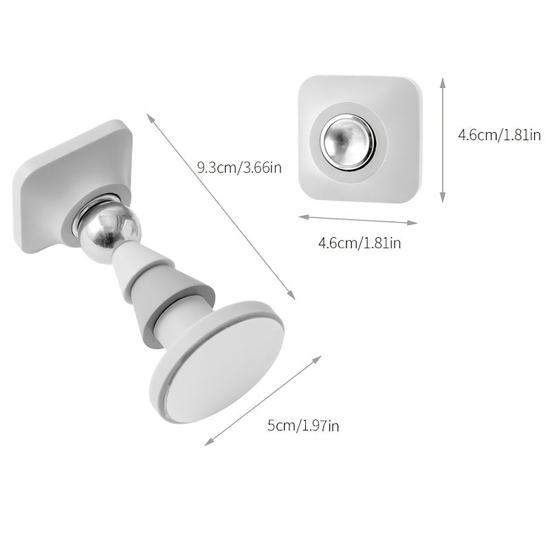 Magnetic Door Stopper for Secure & Mute Collisions, Punch Holder Included