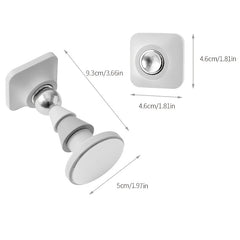 Magnetic Door Stopper for Secure & Mute Collisions, Punch Holder Included
