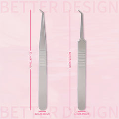 Stainless Steel Tweezers for Decals Eyelash Extensions