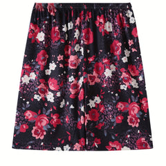 Floral Print Lounge Shorts Set