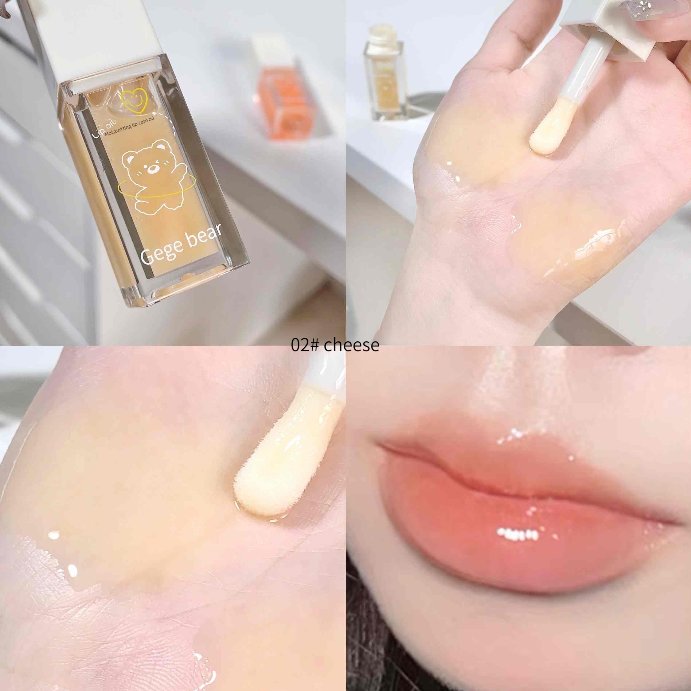 Bear Lip Lip Gloss Light Jelly Plumping Clear Moisturizing Lipstick