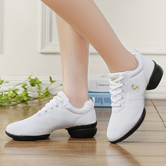 Mesh Anti Slip Breathable Thick Sole Heightened Dance Shoes