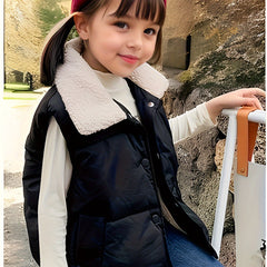 Kids Warm Sleeveless Jacket Boys Girls Spring Fall Winter Clothes