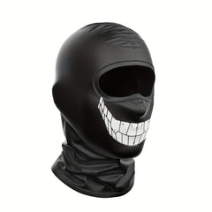 Smiling Ghost Pattern Breathable Balaclava for Outdoor Cycling
