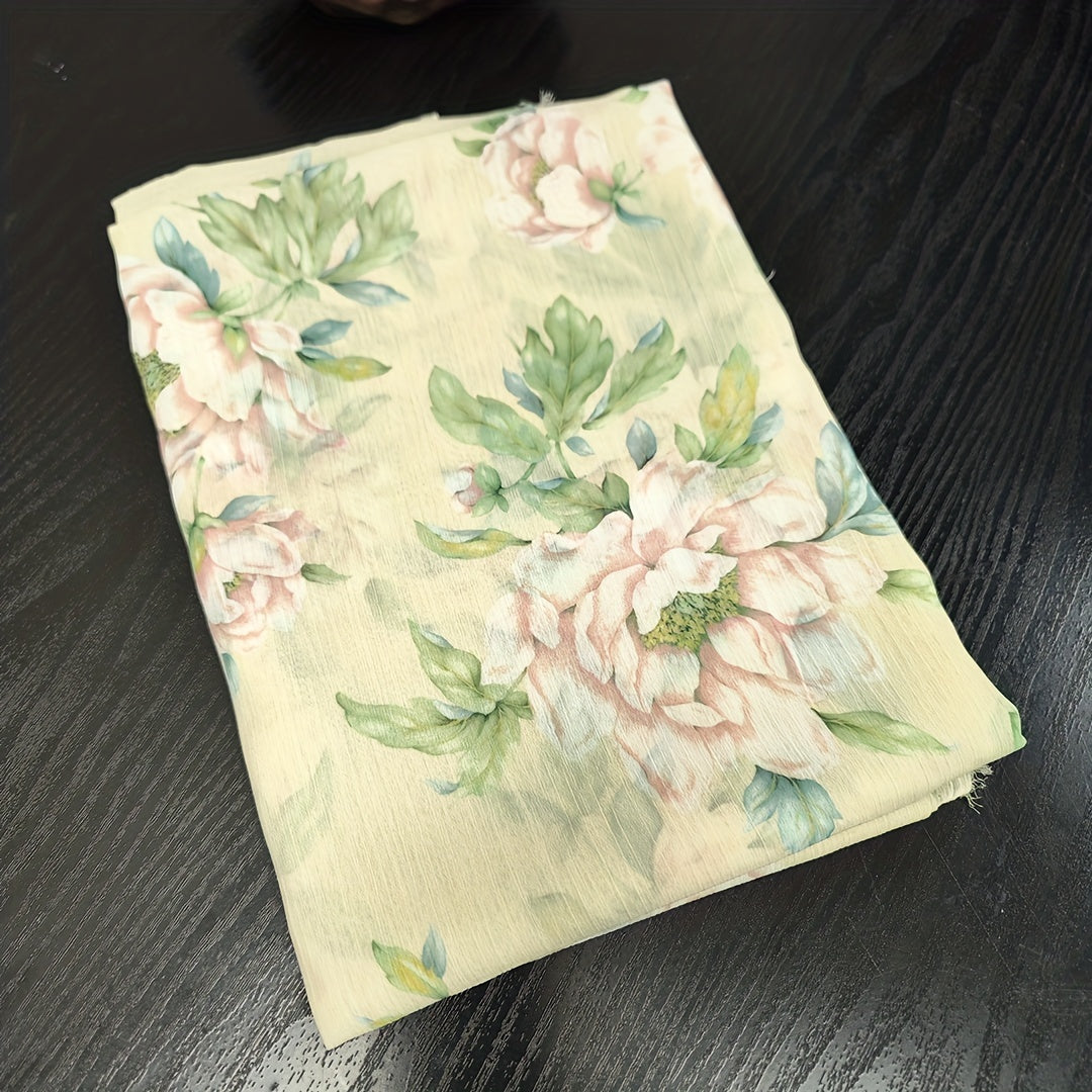 1yd Chiffon Fabric DIY Clothing Pants Dress Fabric Cutting Size
