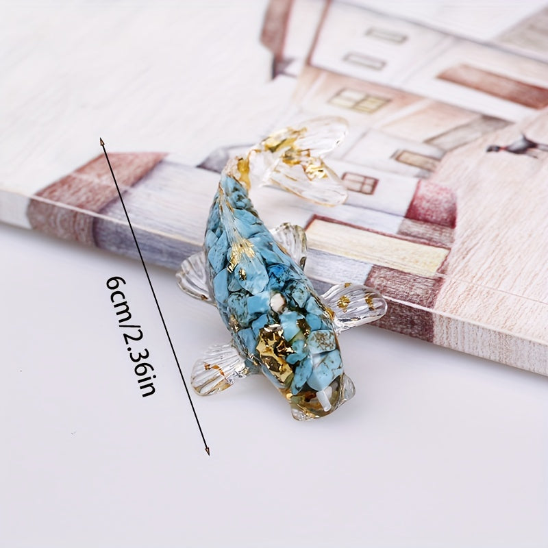 Resin Crystal Drop Glue Fish Small Ornaments Aquarium Decoration