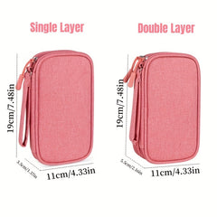Travel-Friendly Cable Organizer Case Waterproof Storage