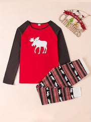Christmas Family Set Elk Cartoon Outfit Parent child Suit