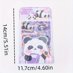 Panda PET Frosted Sticker Soft Panda Shape Pattern 10 16 Cm Waterproof Sticker