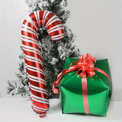 30pcs Christmas Candy Cane Foil Balloons Xmas Party Decoration