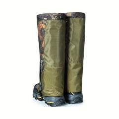1Pair Waterproof Leg Gaiters for Outdoor Skiing & Hiking